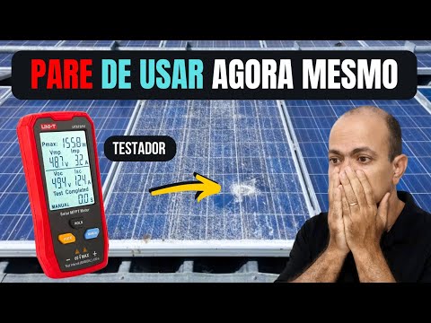 😱Testei uma PLACA SOLAR quebrada de 340W | Testador UNI-T UT673PV | Energia solar