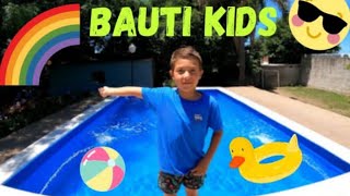 UN DIA en la PISCINA 💦 RETOS Y JUEGOS / BAUTI KIDS