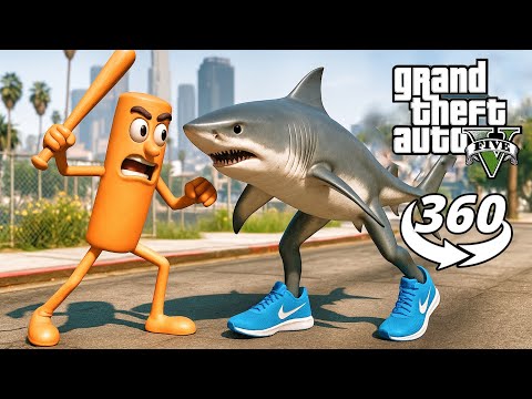 TRALALERO TRALALA Takes On TUNG TUNG TUNG in EPIC GTA 360 VR Battle!