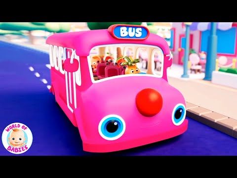 Wheels On The Bus, Nursery Rhymes and Vehicle Songs for Kids