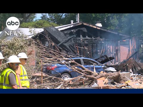 YouTube video thumbnail: Multiple Houses Leveled After Home Explosion Outside of St. Louis