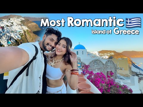 Our First Time in Most Romantic Island of Greece 😍 India to Greece Ep.1