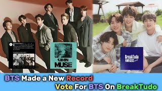 BTS made a new Record | Vote for BTS on BreakTudo | UNICEF | BTS | Jimin | BreakTudo Awards 2025 
