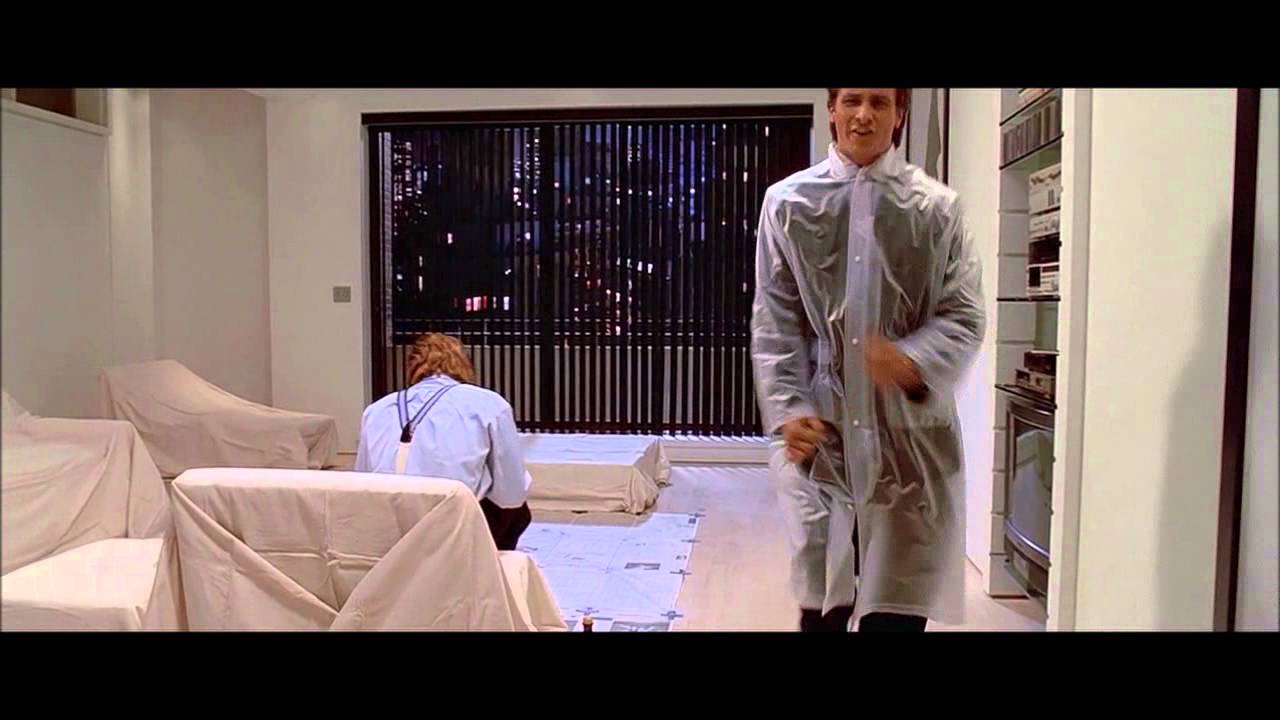 American Psycho – Funny Raincoat Scene