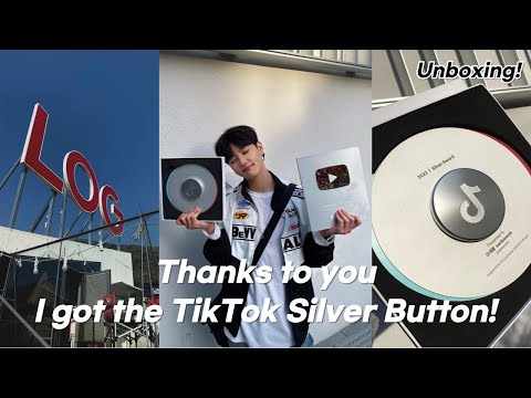 ✨유튜브&틱톡 실버버튼 언박싱!✨ l Thanks to you l I got the TikTok Silver Button!🙏🏻