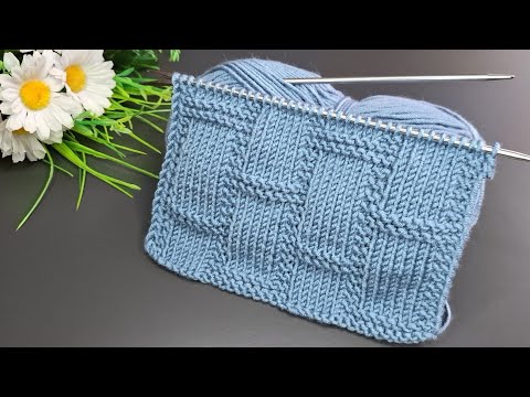 Bu örgü modeli hem kolay hem hızlı ilerliyor 🧶Kolay iki şiş örgü model 🧶Eays crochet knitting