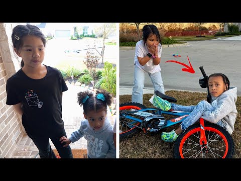 Girls BULLY Boy For Riding His New BIKE With Training Wheels, They Learn A Positive Lesson