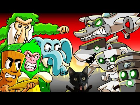 ITALIAN BRAINROT VS ANIMALES BRAINROT ROBOT / Italian brainrot animación en español