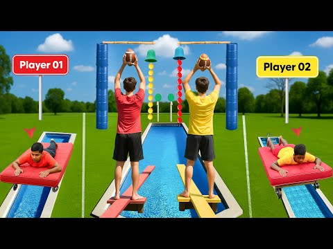 An obstacle course built to break your balance! Who had the nerve to survive the chaos and win?