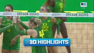 Washington State at Oregon | Highlights | Big Ten Volleyball | 09/06/2026