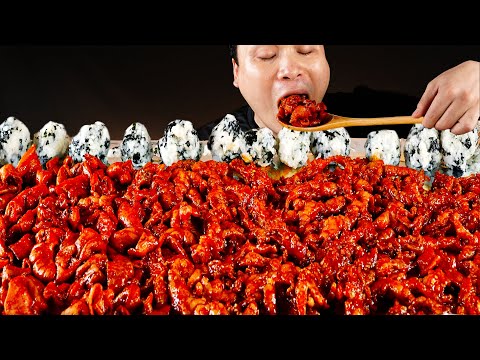 비주얼부터 맛까지 화끈한 불곱창, 무뼈닭발 먹방~!! Spicy tripe, boneless chicken feet, rice ball