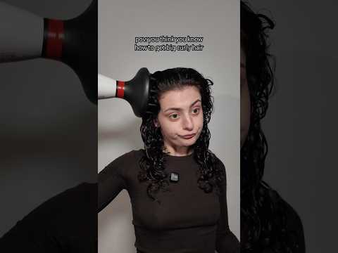 do you like it fluffy? #pov #relatable #curlyhair #curlyhairroutine #bighair