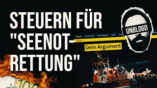 Sie verbrennen Steuerkohle für "Seenotrettung" 💶🔥