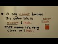 Measuring Length with Inch Models