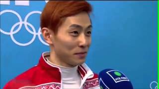 Первое интервью после победы Олимпийского чемпиона Виктора Ана в Сочи 2014