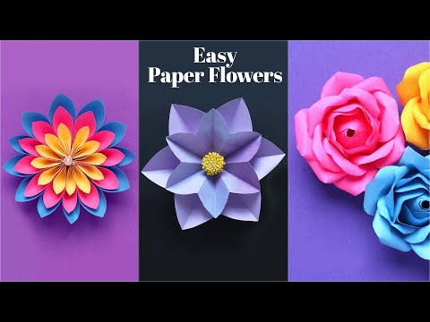 DIY Paper Flowers | Paper Craft | Easy Paper Flowers