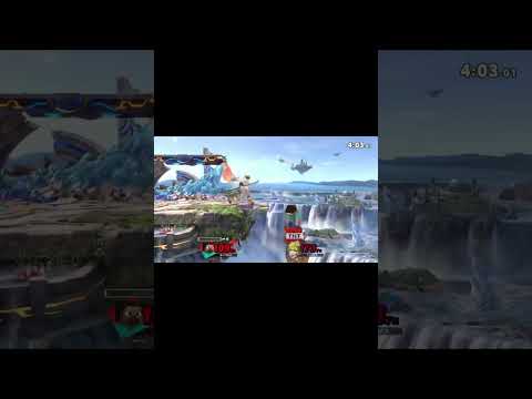 崖掴んでる方が有利です #スティーブ #スマブラsp