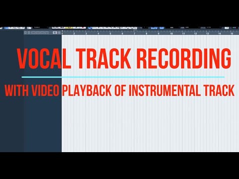 HOW TO RECORD VOCAL TRACK WITH VIDEO PLAYBACK FOR  BACKING TRACK IN CUBASE (BEHRINGER UMC22)