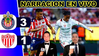 !TRIUNFAZO¡ CHIVAS 3 - 1 NECAXA⚽ LIGA MX AP 2025 - PARTIDO SIMULADO - RELATO REY DEPORTIVO