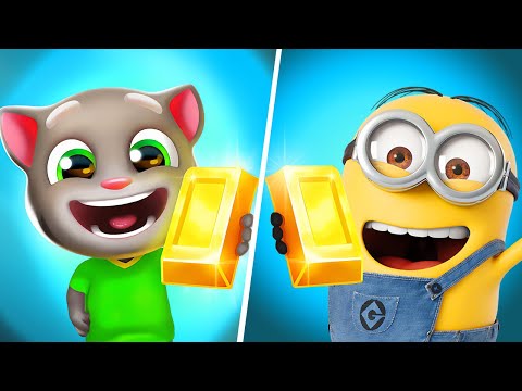 Talking Tom Gold Run | Minion Rush - All Level Gameplay Android,iOS - BIG NEW APK UPDATE