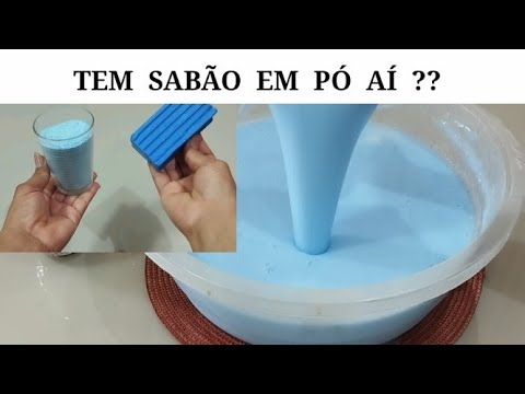 🔴 5 COLHERES DE SABÃO EM PÓ E UMA BARRA DE SABÃO //  FIZ SABÃO LÍQUIDO CASEIRO SEM SODA