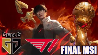 T1 vs GENG en la mejor SERIE del AÑO (FINAL MSI LOL)