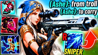 FULL AP ASHE Top is a FREE WIN (From TROLL to CARRY)