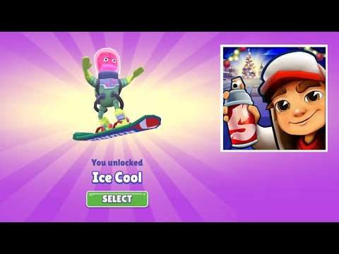 UNLOCKING ICE COOL BOARD ON SUBWAY SURFERS WINTER WONDERLAND 2024