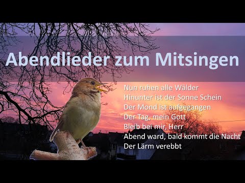 Abendlieder zum Mitsingen