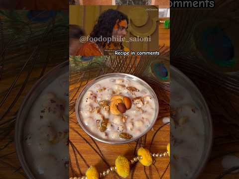 Janmashtami bhog special Makhana kheer #makhanakheer #janmashtamibhog #aniruddhacharyaji #shortsfeed