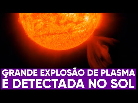 Grande explosão ocorre na superfície do Sol