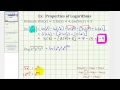 Logarithm Properties and Evaluations