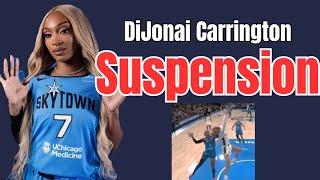 SUSPEND DiJonai Carrington from WNBA for foul on Sophie Cunningham | Indiana Fever vs Chicago Sky