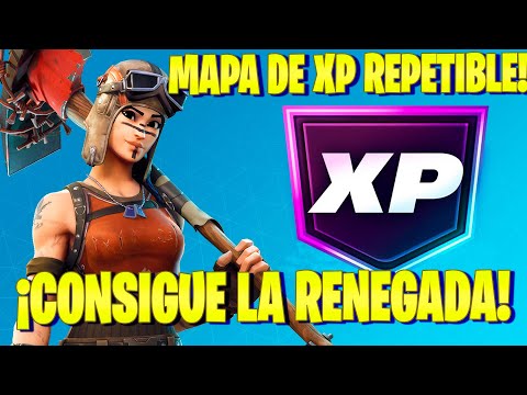 RAPIDO! MAPA DE XP PARA CONSEGUIR RAPIDO A LA RENEGADA FORTNITE COMO SUBIR RAPIDO DE NIVEL FORTNITE