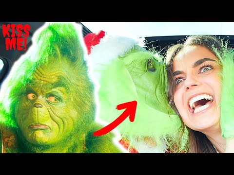 MAKING OUT with MY WIFE DISGUISED as the GRINCH PRANK! SHE FREAKED OUT!