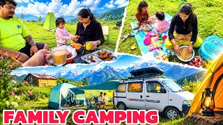 Family के साथ monsoon camping 🏕️ 