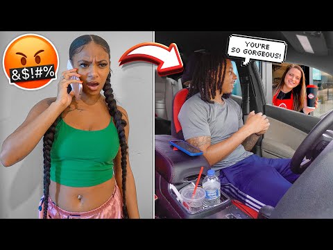 BUTT DIALING My Girlfriend While FLIRTING With A Drive Thru Worker!