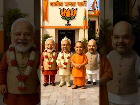 🤣Modi जी, Nitish Kumar, Yogi Adityanath और Amit जी ने किया धमाकेदार dance #funny #trending #shorts