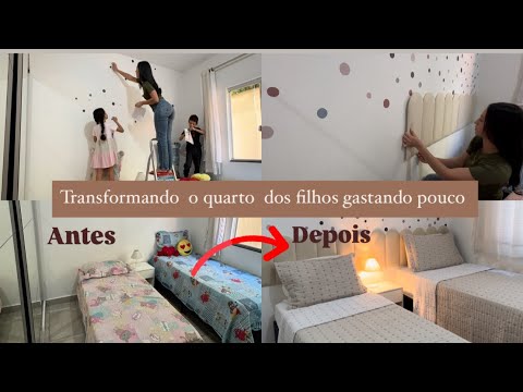 ME SURPREENDI COM O RESULTADO 😱 | transformando o quarto dos filhos com a gadinhos da SHOPPEE - Léia