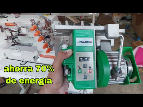 como instalar el motor servo a la maquina de coser industrial.