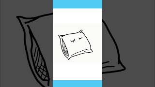 HOW TO DRAW A CUTE PILLOW #drawcutethings#shortvideo #shortvideo #draw
