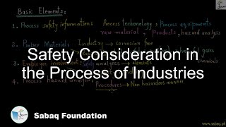 Safety Consideration in the Process Industries