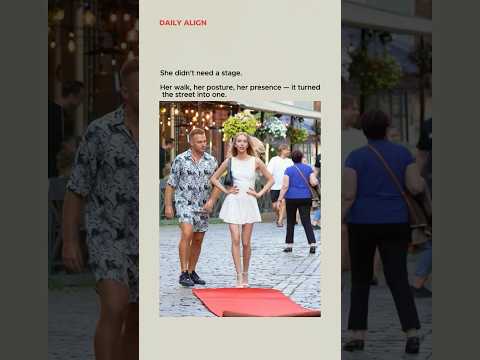 Her walk, her posture, her presence — it turned the street into one.