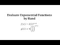 Evaluating Exponents and Functions