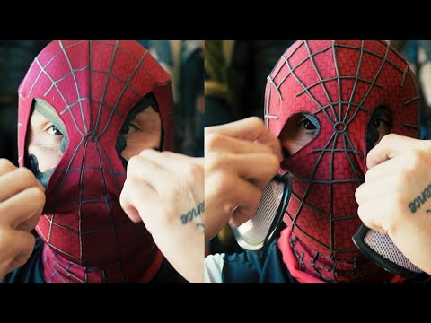 The Amazing Spider-Man 2 Costume- Screen Printed vs Urethane Web Mask - Pros and Cons