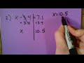Solving One Step Equations with Inverse Operations