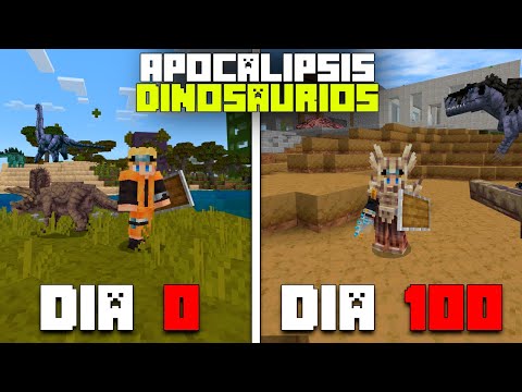 Sobreviví 100 días En Un Apocalipsis de Dinosaurios en Minecraft Hardcore COMPLETO