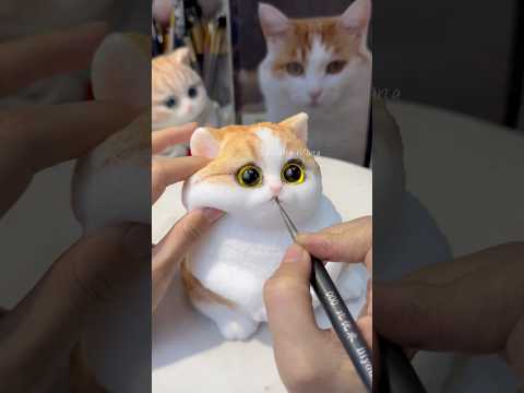 Guess how much does the chubby orange cat weigh #squishy #diy #cute #catlover