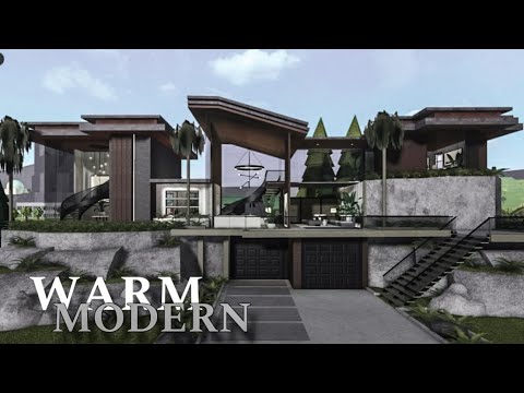 Bloxburg: Warm Modern House  | House Build | Roblox