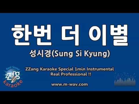 성시경(Sung Si Kyung)-한번 더 이별 (1 Minute Instrumental) [ZZang KARAOKE]